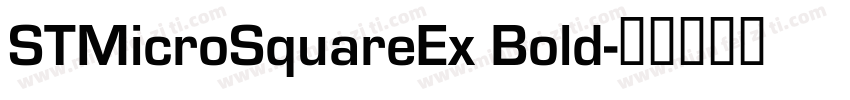 STMicroSquareEx Bold字体转换